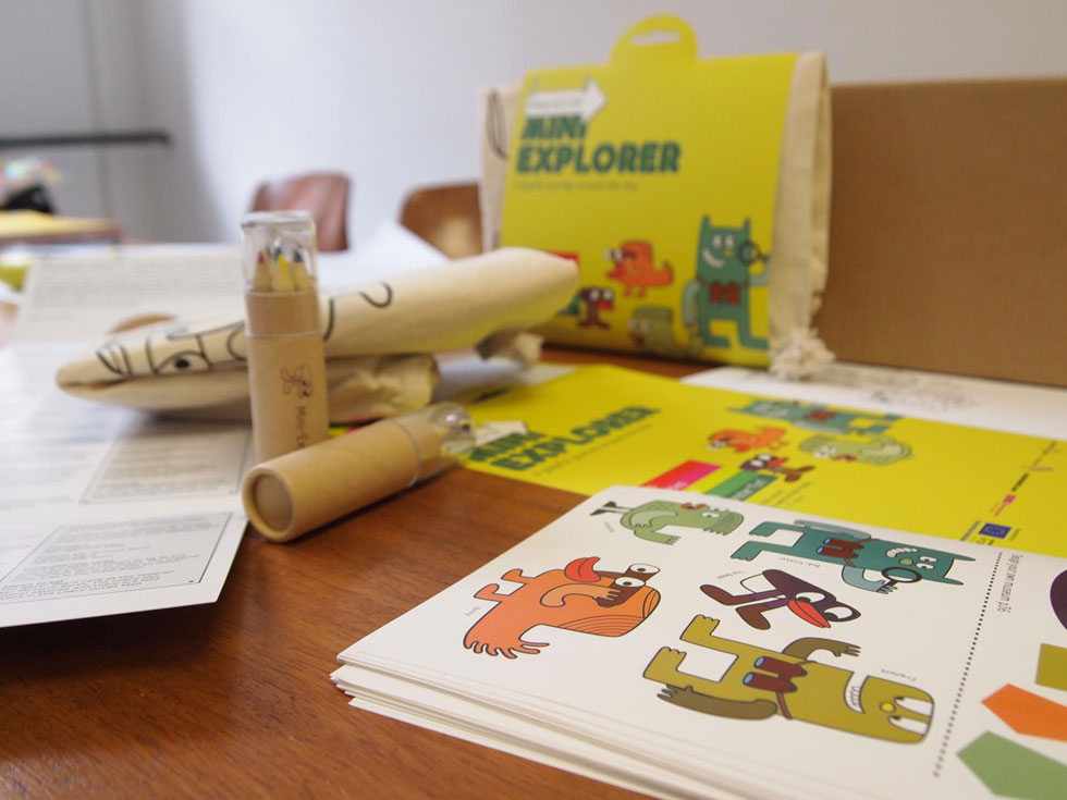 The mini Explorer pack, including pencils, stickers and guides