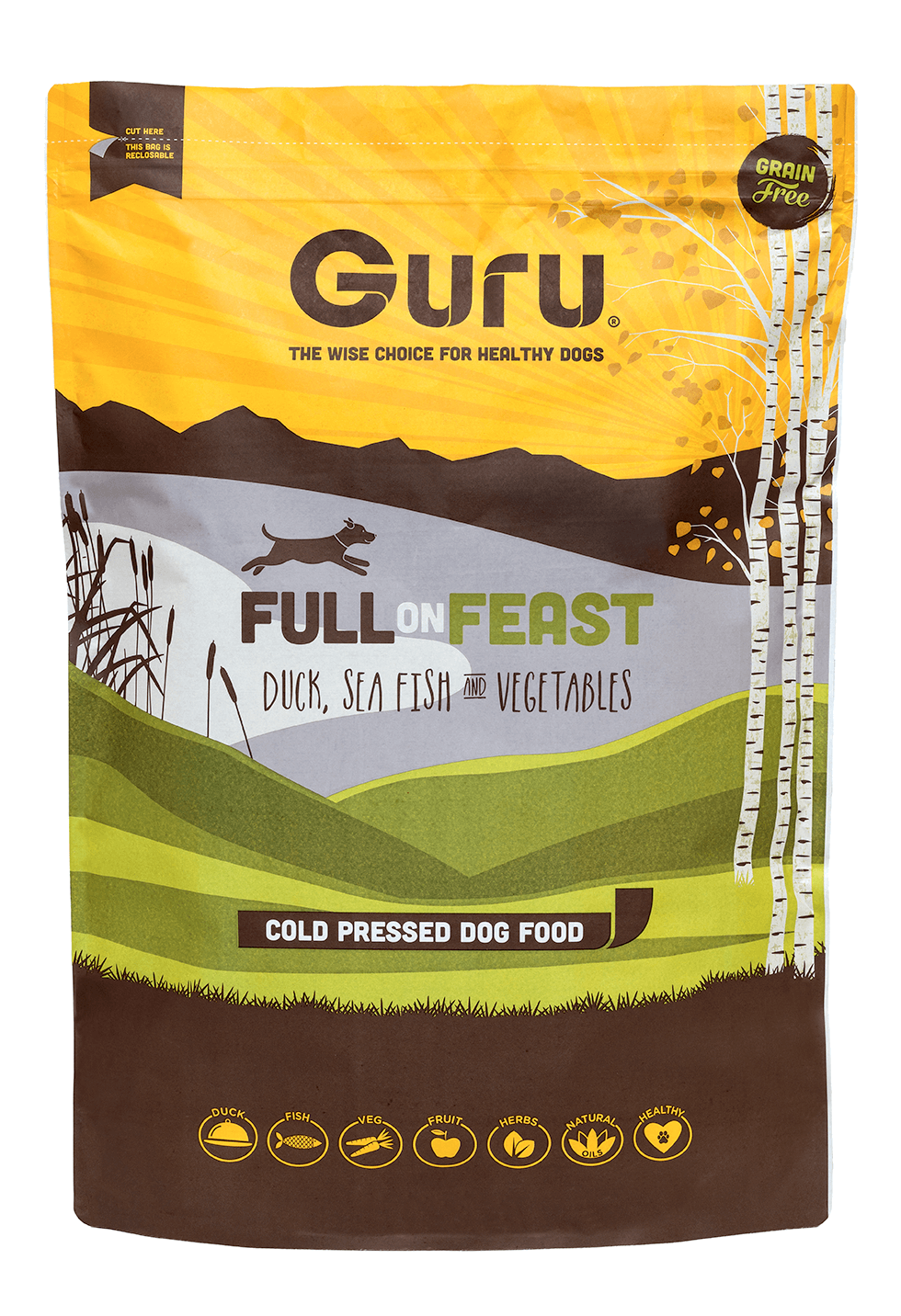 Guru Dog Food Packaging