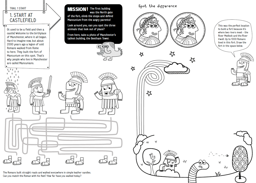An activity sheets from the Mini Explorer pack