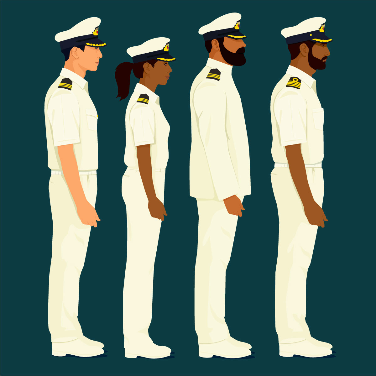 Various ship captains
