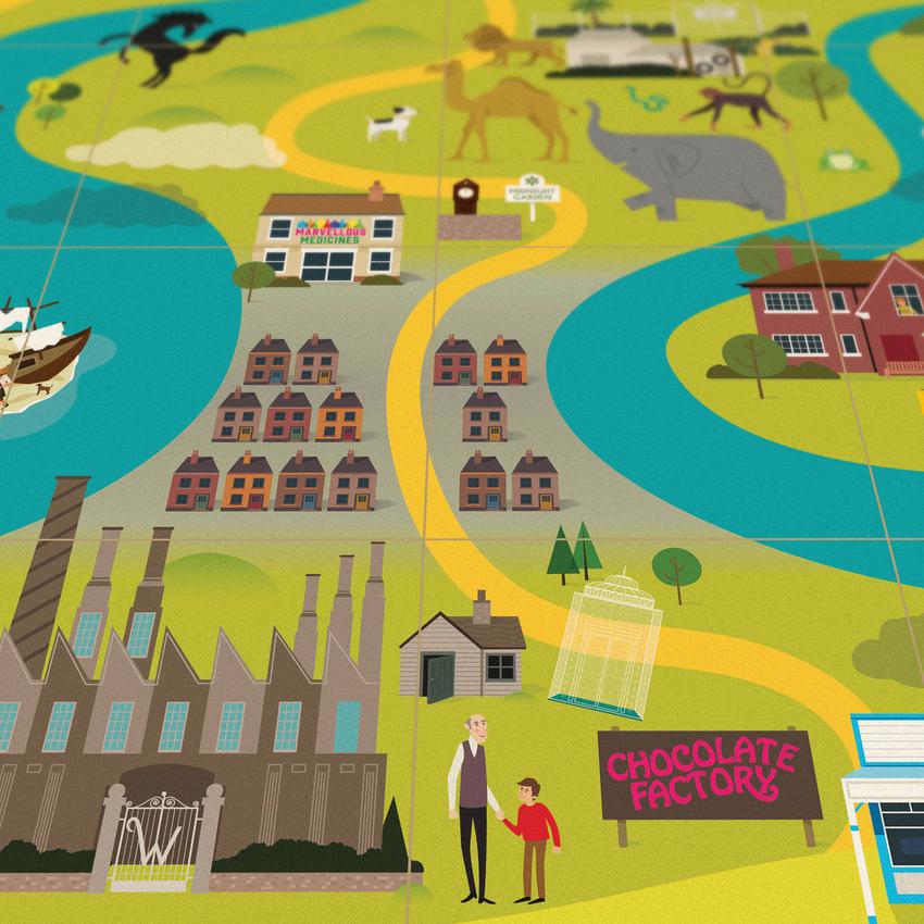 Charlie and the Chocolate Factory on the Children's Book Map